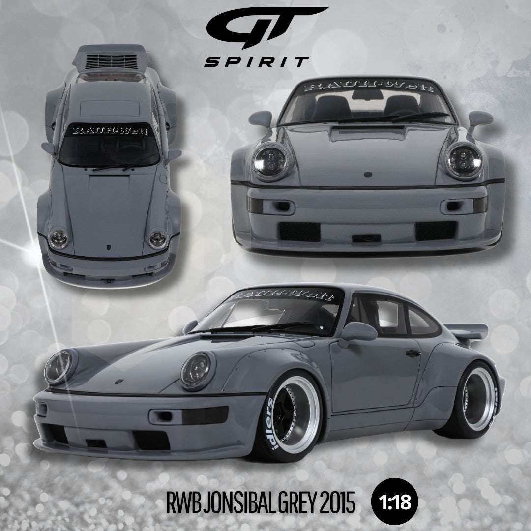 GT Spirit 2015 Porsche 911 964 RWB Jonsibal Grey 1:18 Resin