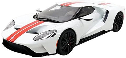 GT Spirit  2017 Ford GT White with Red Stripes 1:18 RESIN