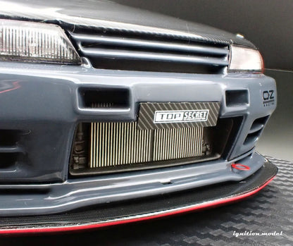 Ignition-Model Nissan Skyline GT-R R32 (VR32) Top Secret RHD Stealth Grey w/ Carbon Fiber Hood 1:18