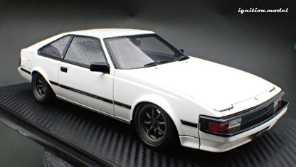 Ignition-Model Toyota Celica Supra Mk2 XX 2800 GT (A60) w/ Watanabe Wheels, White 1:18