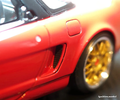 Ignition-Model Honda NSX (NA1) RHD Red w/ Gold Wheels 1:18