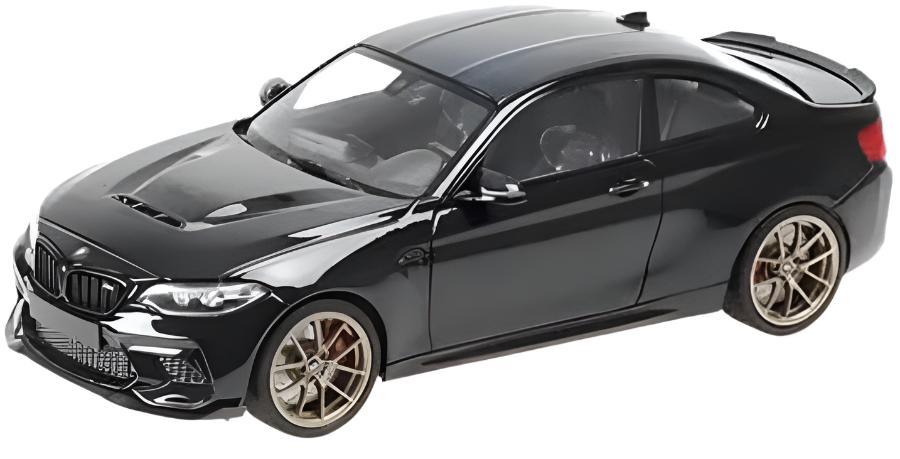 Minichamps 2020 BMW M2 CS (F87) Black w/ Gold Wheels 1:18 Resin