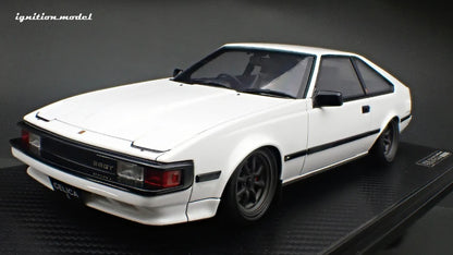 Ignition-Model Toyota Celica Supra Mk2 XX 2800 GT (A60) w/ Watanabe Wheels, White 1:18