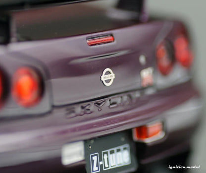 Ignition-Model Nissan Nismo GT-R R34 (BNR34) Z-tune RHD Midnight Purple 1:18