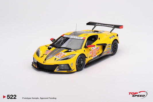 Topspeed 1:18 Chevrolet Corvette C8.R #33 Corvette Racing  2023 Le Mans 24 Hrs  LM GTE AM Class Winner