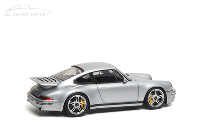 Almost-Real 2017 Porsche 911 RUF CTR Coupe Anniversary GT Silver 1:18