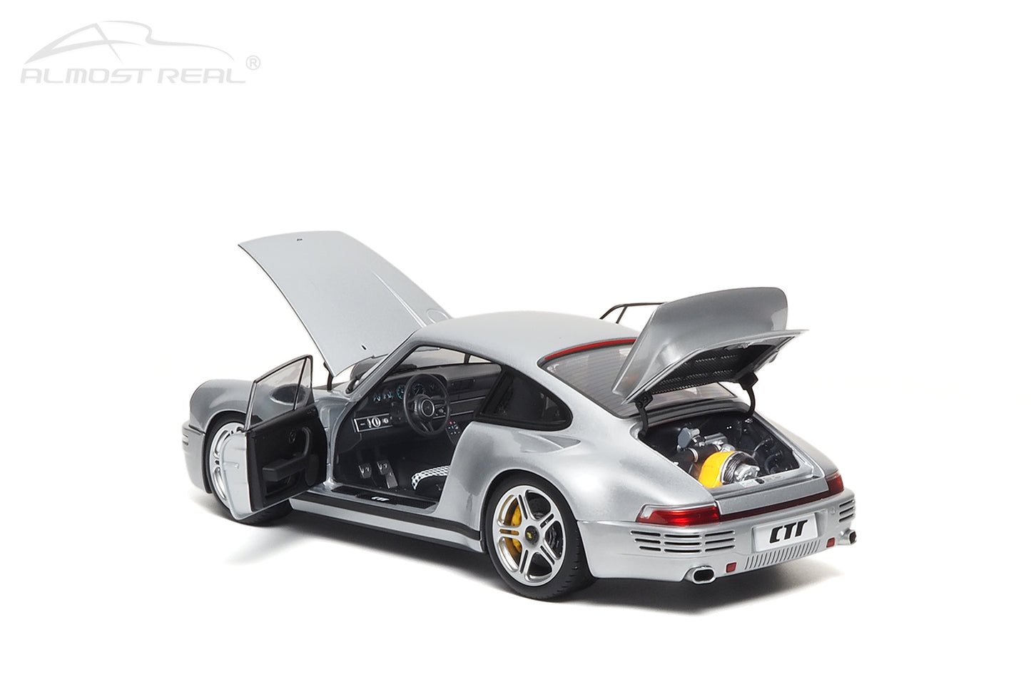 Almost-Real 2017 Porsche 911 RUF CTR Coupe Anniversary GT Silver 1:18