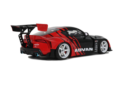 GT Spirit 2020 Toyota GR Supra A90 Advan Livery Red and Black 1:18