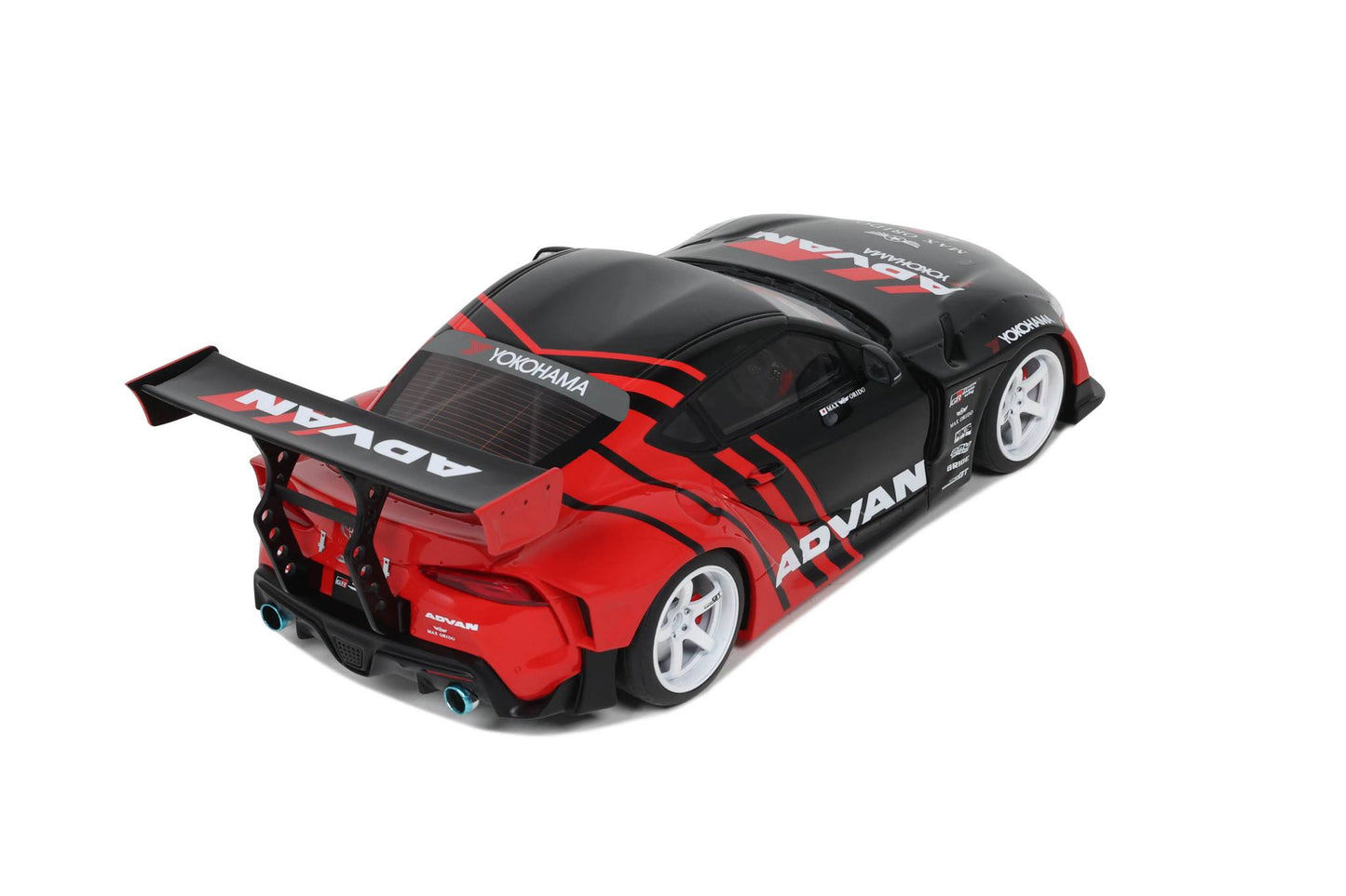 GT Spirit 2020 Toyota GR Supra A90 Advan Livery Red and Black 1:18