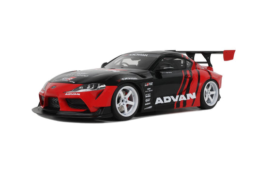 GT Spirit 2020 Toyota GR Supra A90 Advan Livery Red and Black 1:18