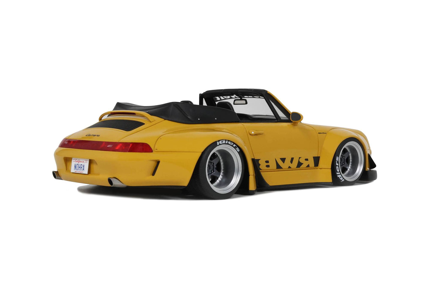 GT Spirit 2023 Porsche 911 993 RWB Bodykit Nohra Spider Yellow 1:18 Resin