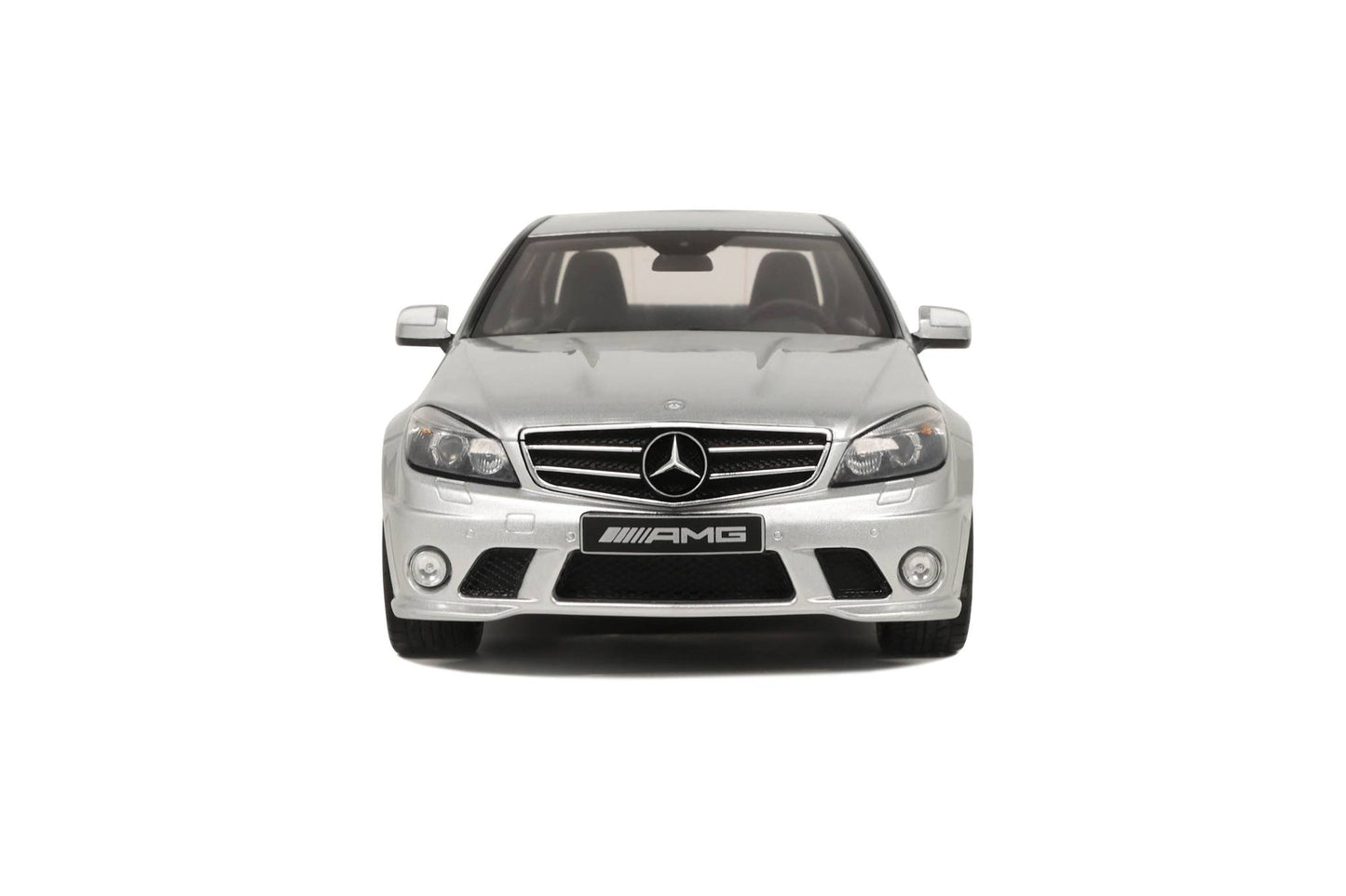 GT Spirit 2008 Mercedes Benz C63 AMG Sedan Silver 1:18 Resin, SEALED