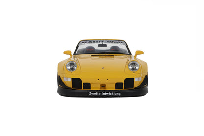 GT Spirit 2023 Porsche 911 993 RWB Bodykit Nohra Spider Yellow 1:18 Resin