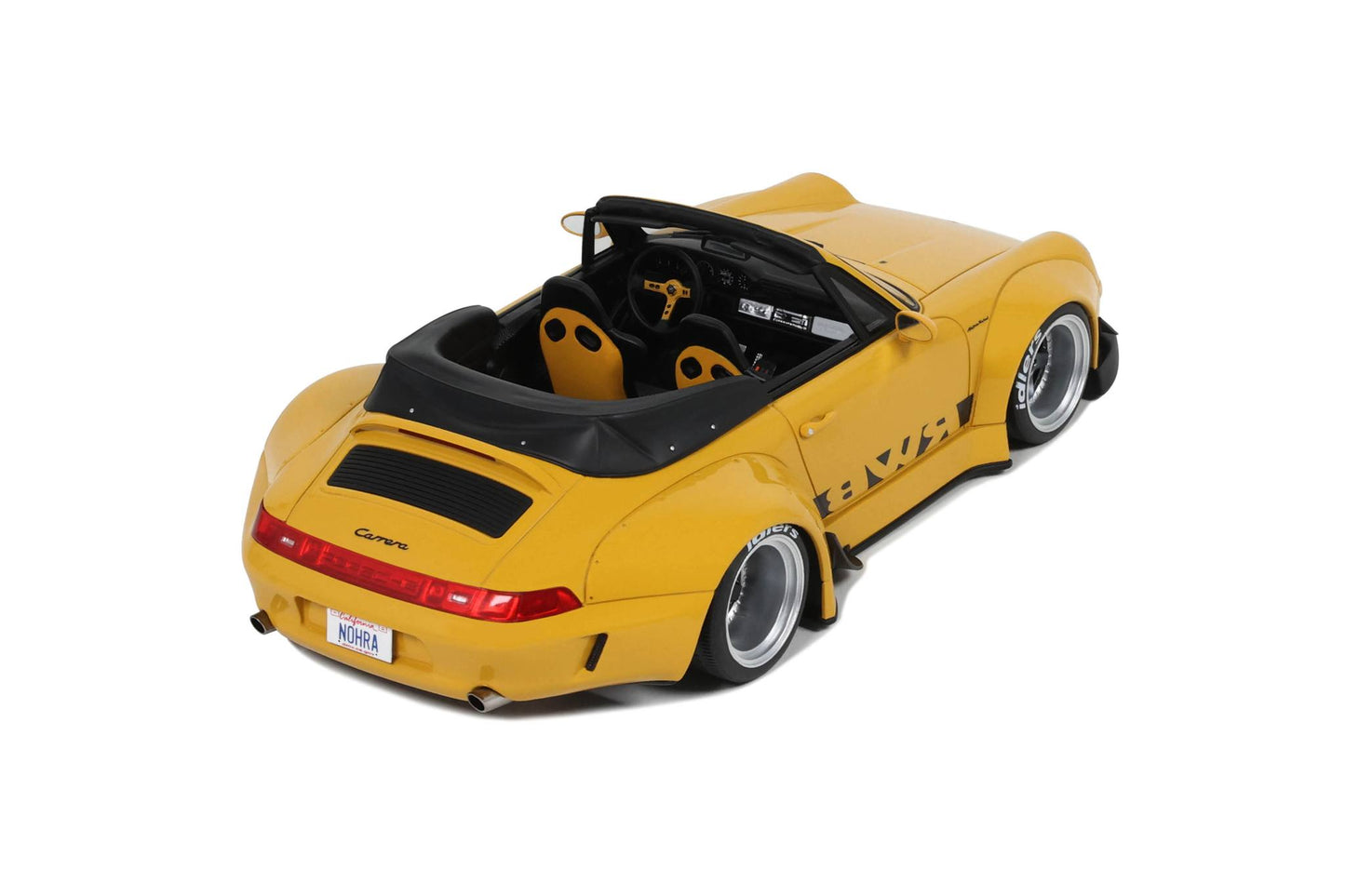 GT Spirit 2023 Porsche 911 993 RWB Bodykit Nohra Spider Yellow 1:18 Resin