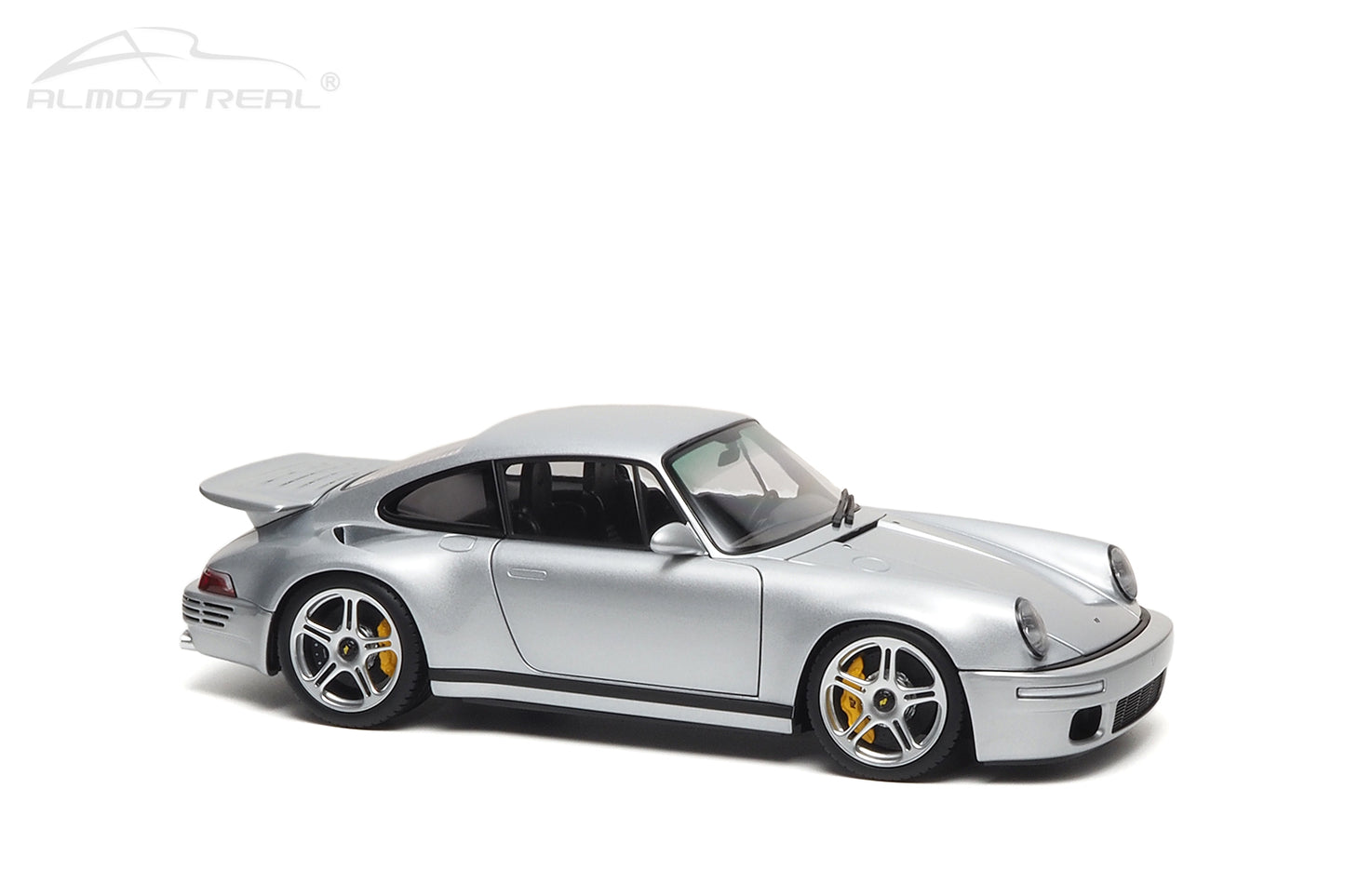 Almost-Real 2017 Porsche 911 RUF CTR Coupe Anniversary GT Silver 1:18