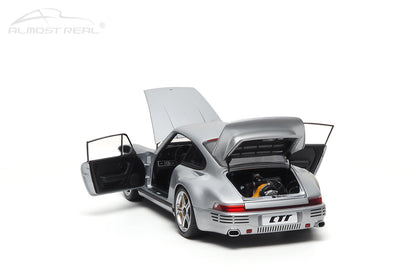 Almost-Real 2017 Porsche 911 RUF CTR Coupe Anniversary GT Silver 1:18