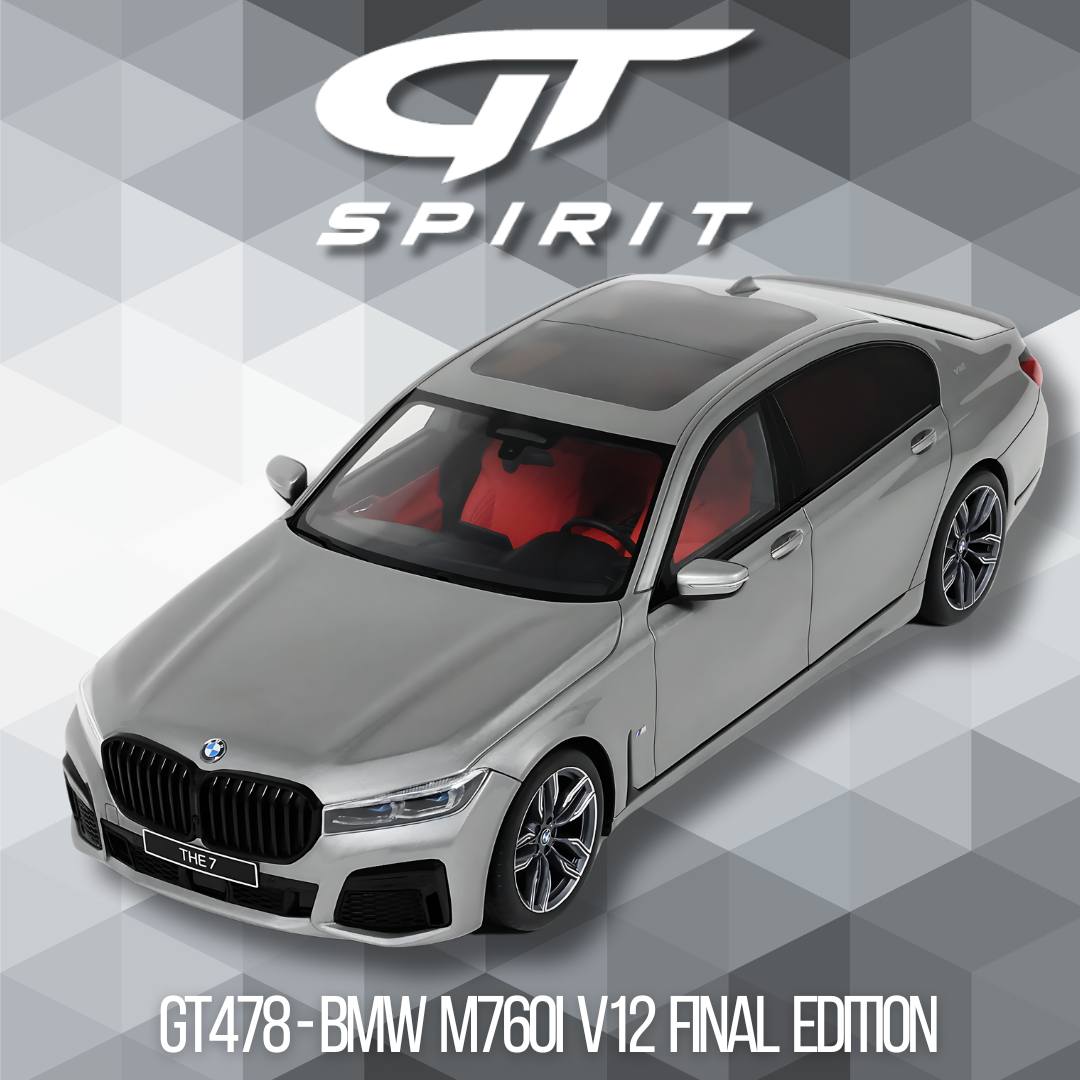 GT Spirit 2020 BMW M7601 V12 Silver 1:18 Resin