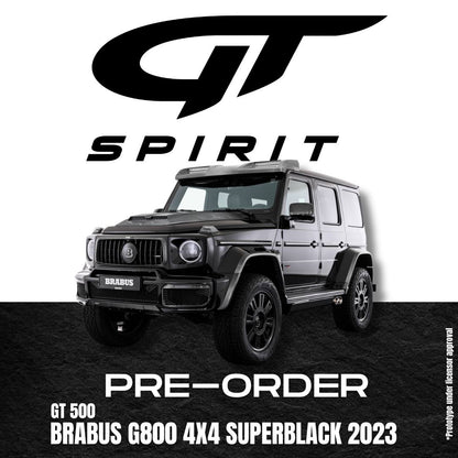 GT Spirit 2023 Brabus Mercedes Benz G800 4x4 Super Black 1:18 Resin