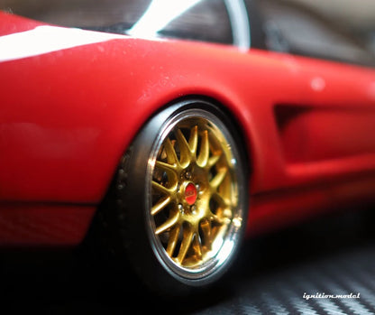 Ignition-Model Honda NSX (NA1) RHD Red w/ Gold Wheels 1:18