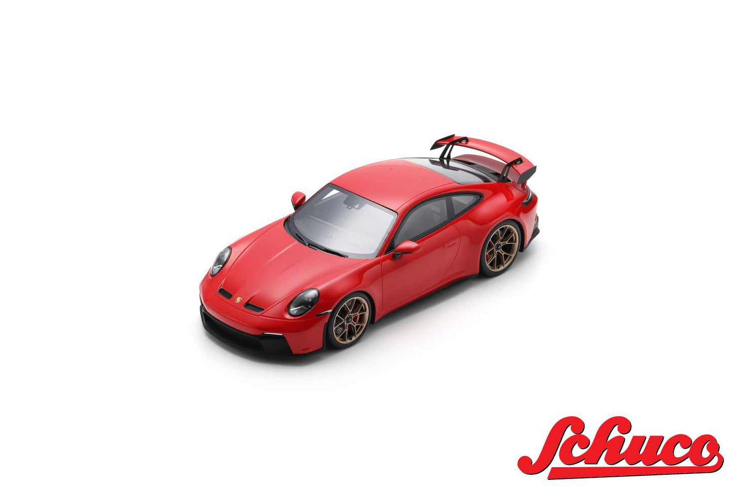 Schuco 2022 Porsche 911 992 GT3 Guards Red w/ Display Case 1:18