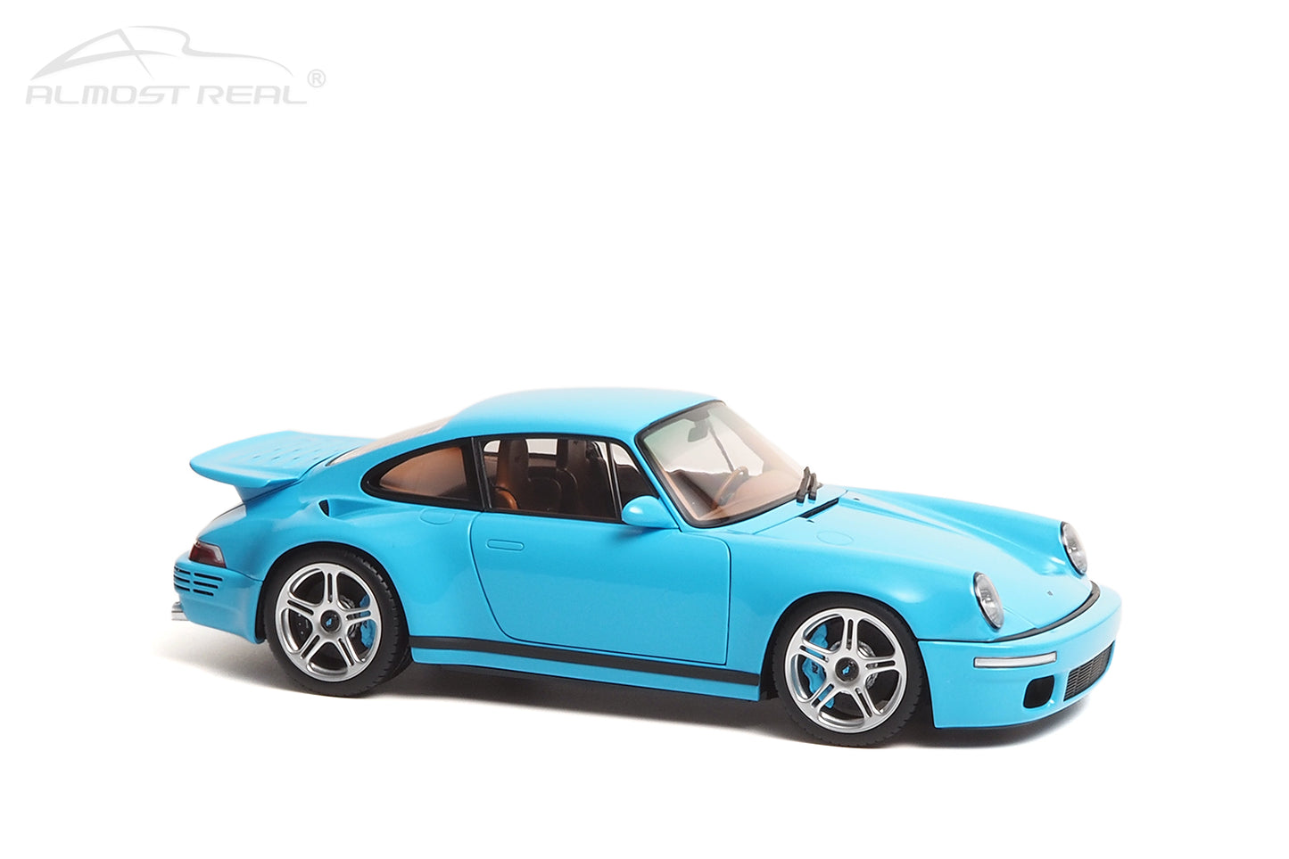 Almost-Real 2017 Porsche 911 RUF CTR Coupe Anniversary Bavarian Sky Blue 1:18