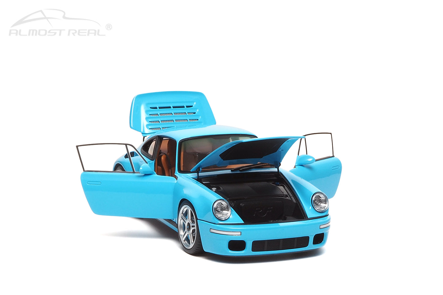 Almost-Real 2017 Porsche 911 RUF CTR Coupe Anniversary Bavarian Sky Blue 1:18