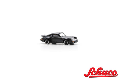 Schuco 1977 Porsche 911 Turbo Coupe 930 Black 1:64