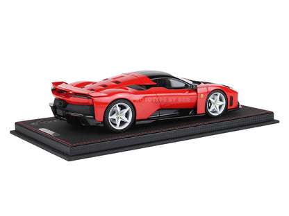 BBR 2024 Ferrari F80 Rossa Corsa (Red) and Black WITH DISPLAY 1:18