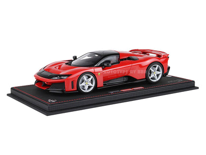 BBR 2024 Ferrari F80 Rossa Corsa (Red) and Black WITH DISPLAY 1:18