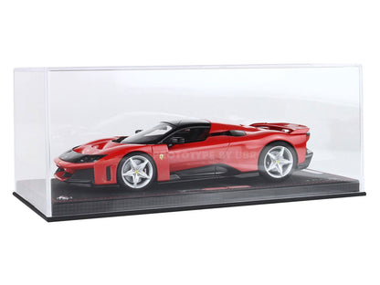 BBR 2024 Ferrari F80 Rossa Corsa (Red) and Black WITH DISPLAY 1:18