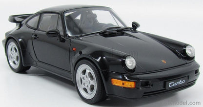 Welly 1990 Porsche 911 (964) Turbo 3.6 Black 1:18