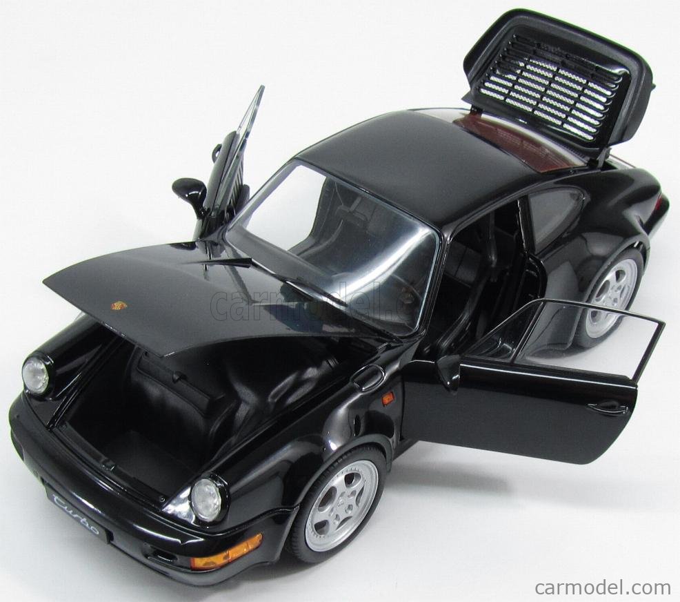 Welly 1990 Porsche 911 (964) Turbo 3.6 Black 1:18