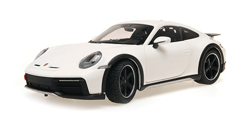 Minichamps 2022 Porsche 911 992 Dakar White w/ Black Wheels 1:18