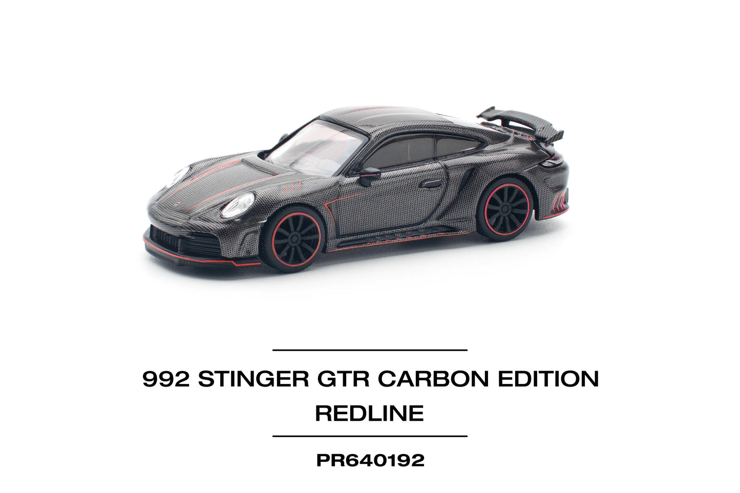 Pop Race Porsche 911 992 Stinger GTR Carbon Edition Redline 1:64