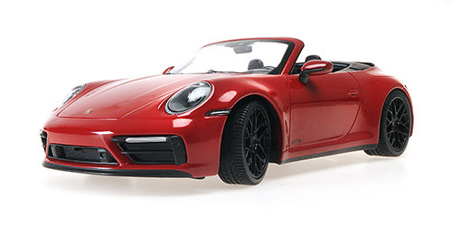 Minichamps 2020 Porsche 911 992 Carrera 4 GTS Cabriolet Guards Red 1:18 SEALED