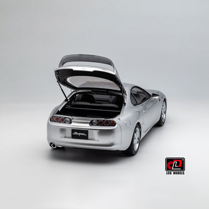 LCD Toyota Supra A80 (Silver color) *Comes with a lift!!* 1:18