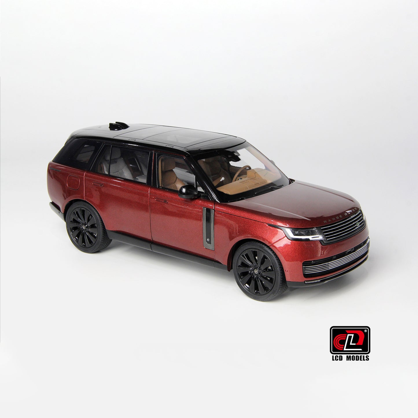 LCD 2022 Land Rover Range Rover SV Red w/ Black Wheels and Accents 1:18