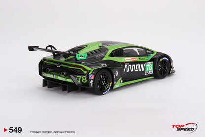 Topspeed Lamborghini Huracan GT3 EVO2 #78 Forte Racing IMSA 2023 Daytona 24hrs Green 1:18