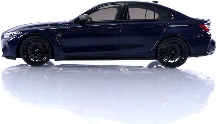 Minichamps 2020 BMW M3 Competition (G80) w/ Carbon Roof Tansanitblau Deep Blue Metallic 1:18 SEALED, LIMITED