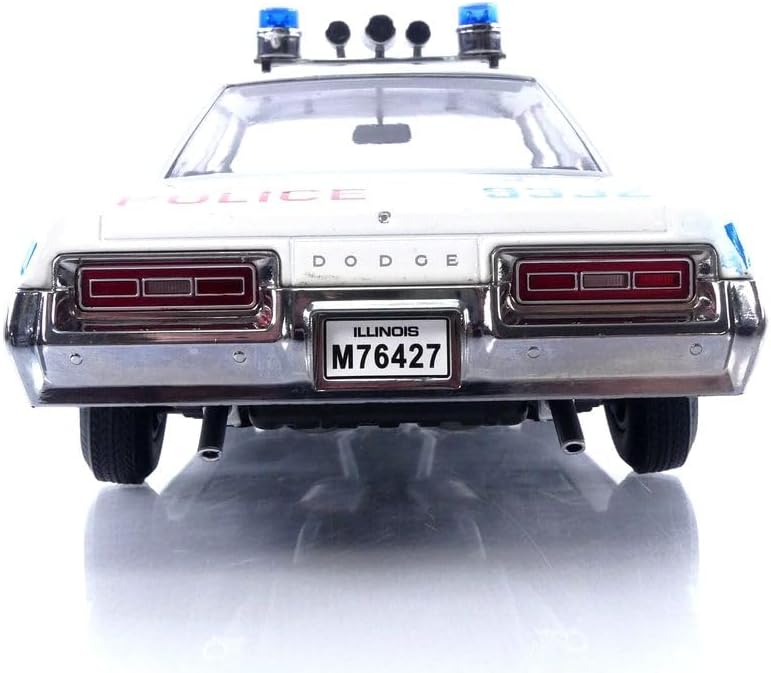 KK Scale 1974 Dodge Monaco Chicago PD Police Cruiser White 1:18