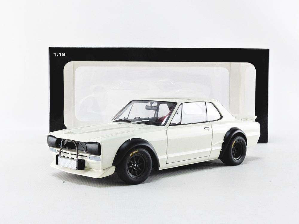 AUTOart 1972 Nissan Skyline GT-R (KPCG10) Racing White 1:18