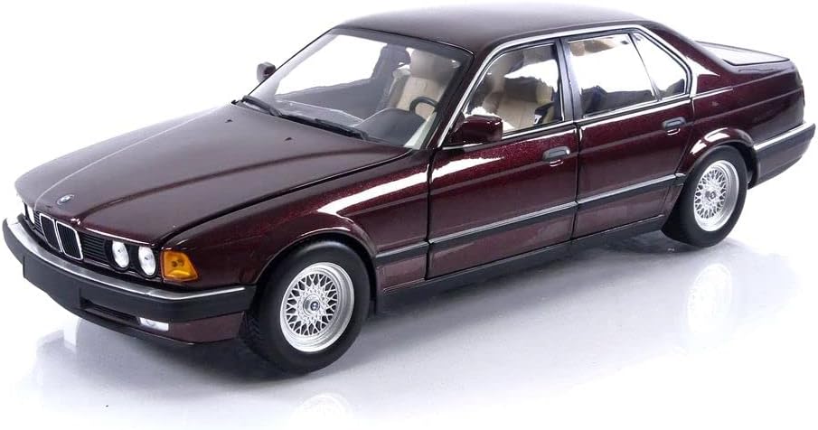 Minichamps 1986 BMW 730i (E32) Sedan Dark Red Metallic 1:18