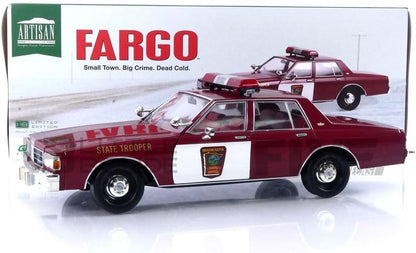 Greenlight 1987 Chevy Caprice Minnesota State Trooper Cruiser from Fargo Red 1:18