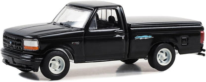 Greenlight 1994 Ford F-150 SVT Lightning w/ Tonneau Bed Cover Black 1:64