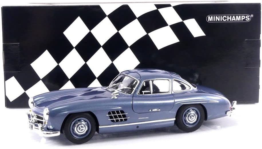 Minichamps 1955 Mercedes-Benz SL Class 300SL Coupe (W198) Light Blue Metallic 1:18