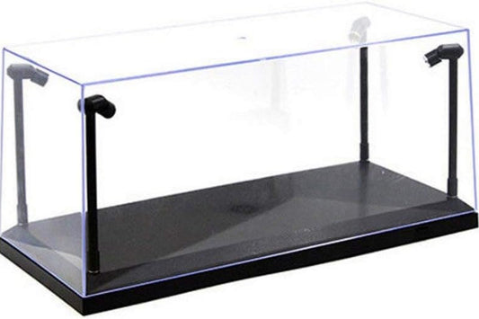 Triple 9 - Accessories - LED (Straight Poles) Display Case Acrylic w/ Black Plastic Base 1:18