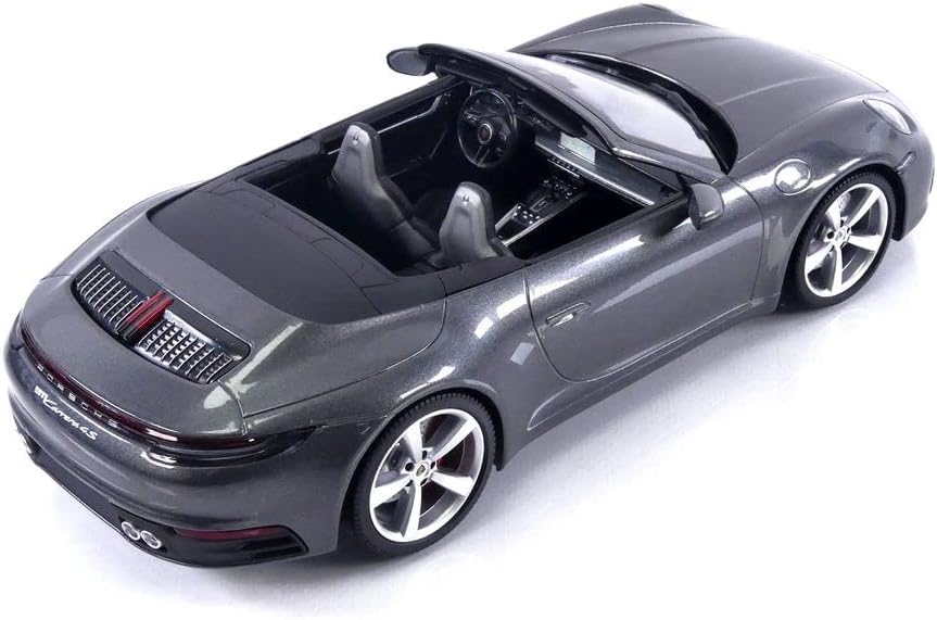 Minichamps 2019 Porsche 911 992 Carrera 4S Cabriolet Agate Grey Metallic 1:18 SEALED