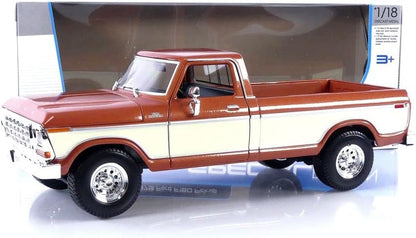 Maisto 1979 Ford F150 Pickup Truck Brown and White 1:18