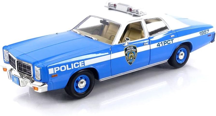 Greenlight 1978 Dodge Monaco NYPD Police Cruiser Blue 1:18