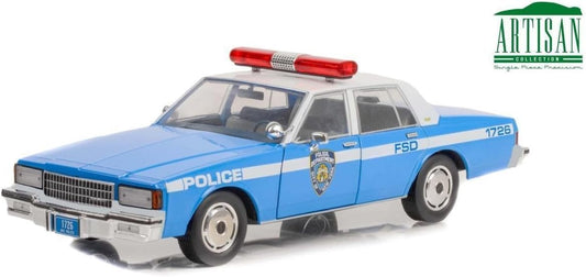 Greenlight 1990 Chevy Caprice NYPD Cruiser Blue/White 1:18